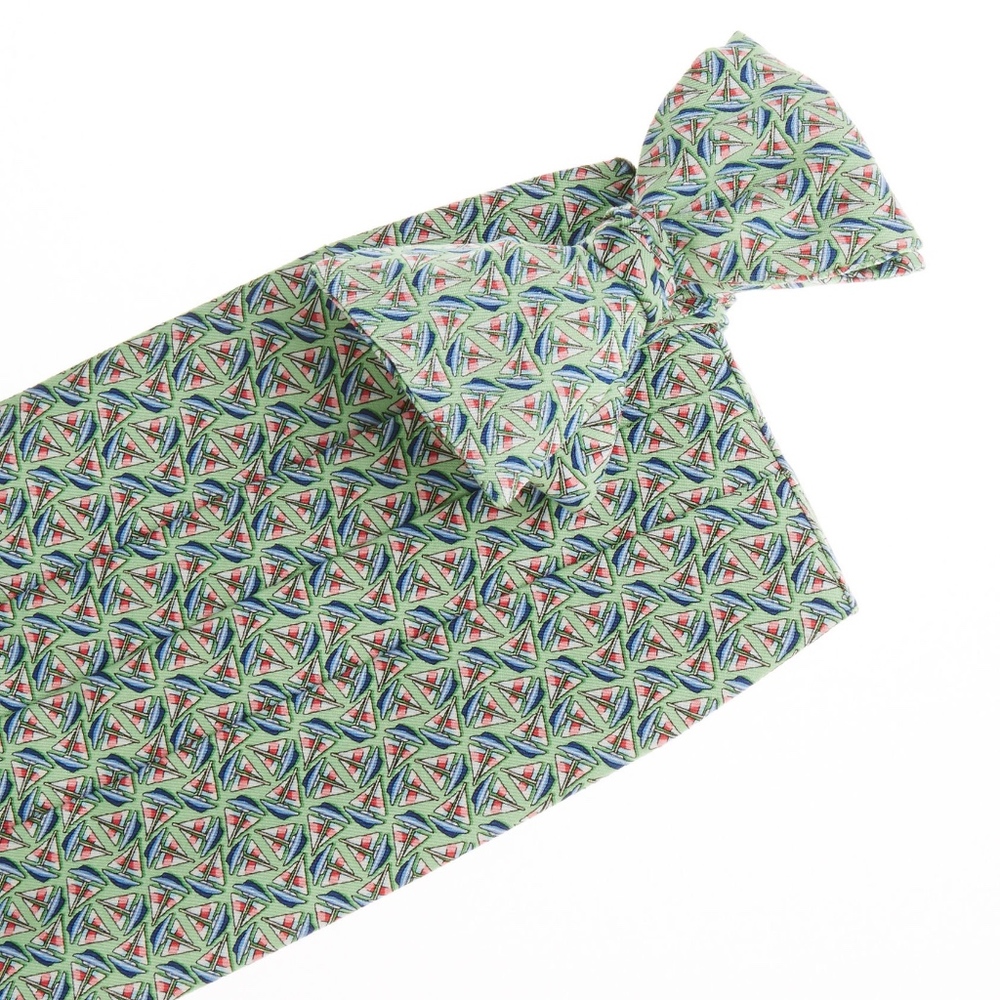 Vineyard Vines Sailboat Bowtie + Cummerbund Set